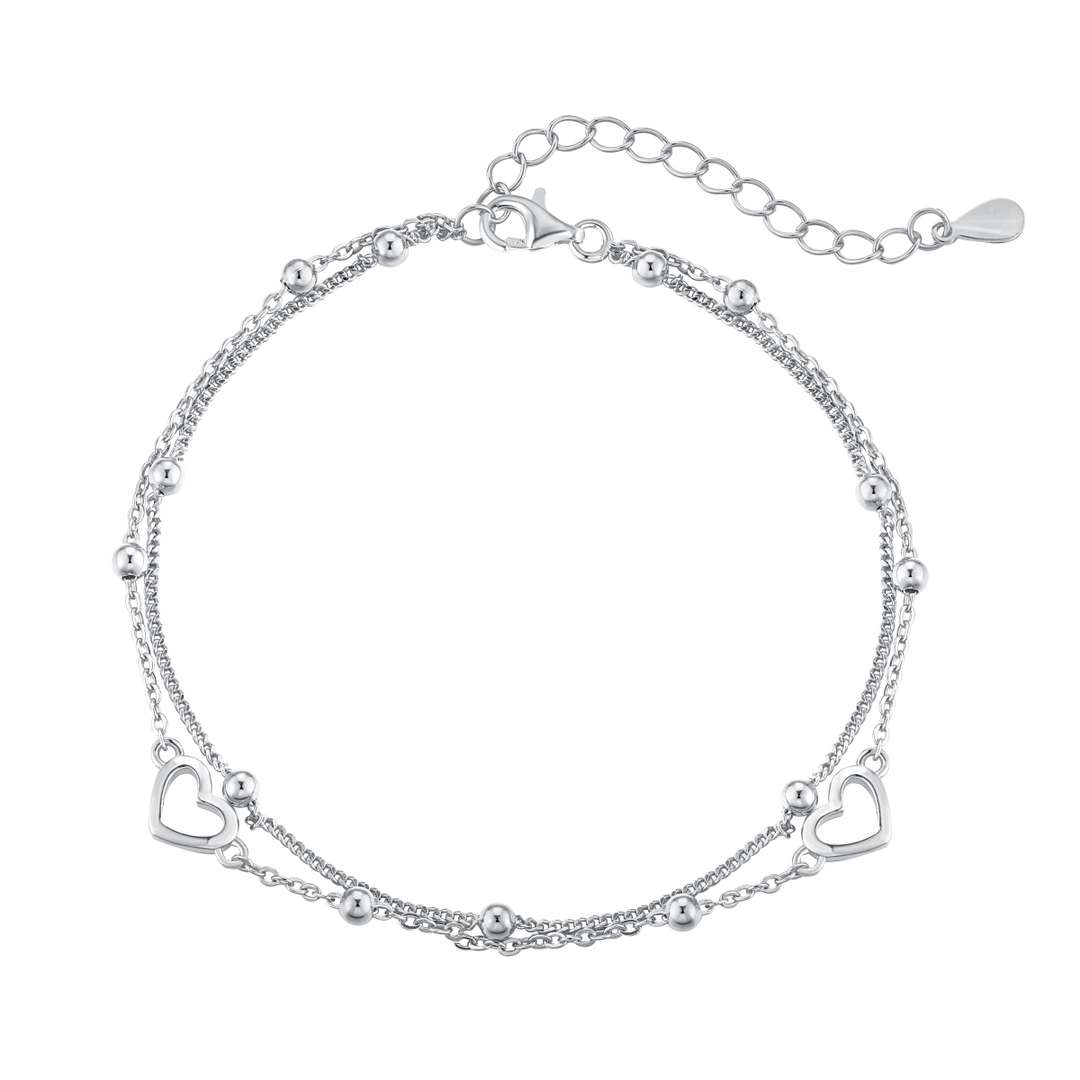 [⭐Corinne Jewelry]Dainty Double Layer Love Heart Bracelet