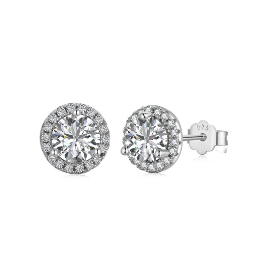 [⭐Corinne Jewelry]Classic Princess Round Shape Earrings