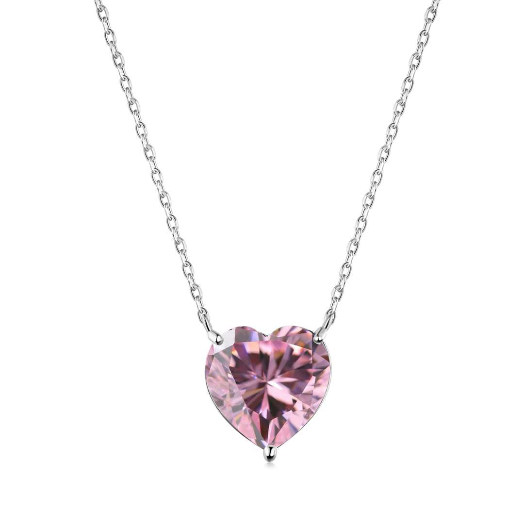 [⭐Corinne Jewelry]6.0 carat Radiant Heart Shape Necklace