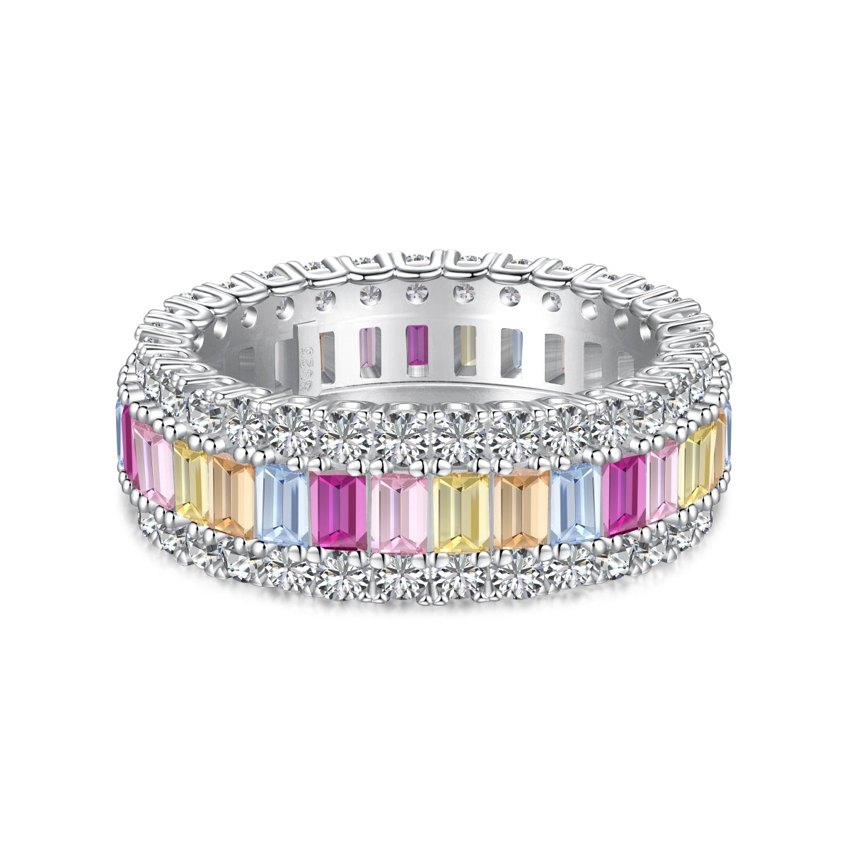 [⭐Corinne Jewelry]Dainty Colorful Radiant Cut Daily Ring