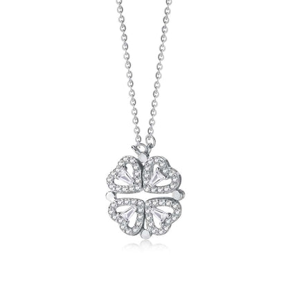 [⭐Corinne Jewelry]Ornate Heart Cut Flower Shape Necklace