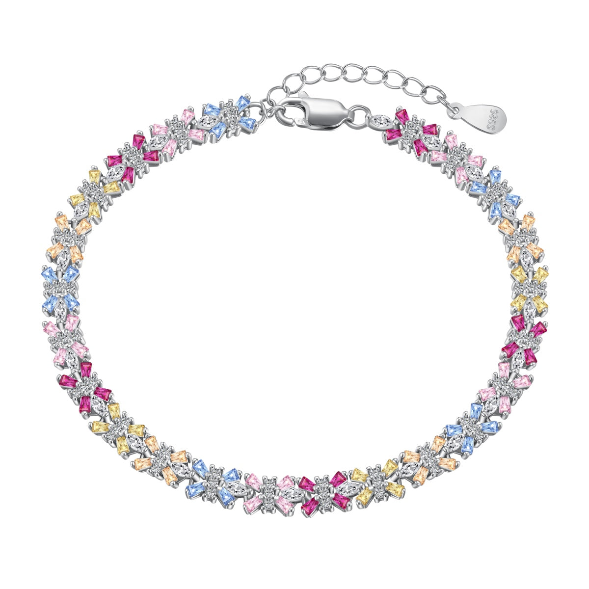 [⭐Corinne Jewelry]Radiant Colorful Emerald Cut Party Bracelet