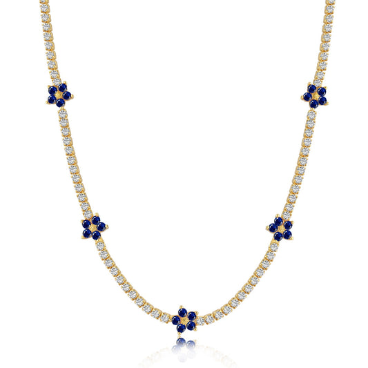 [⭐Corinne Jewelry]Luxurious Colorful Flower Tennis Necklace