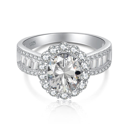 [⭐Corinne Jewelry]1.5 Carat Dazzling Charming Oval Cut Banquet Ring