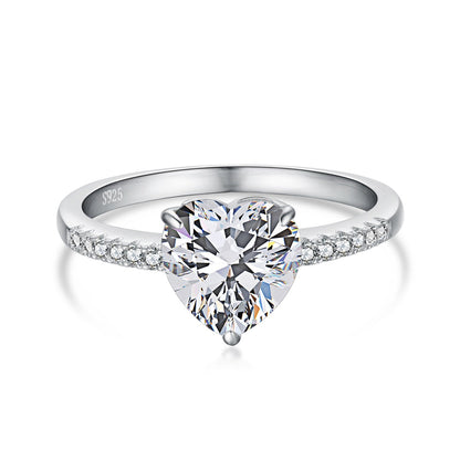 [⭐Corinne Jewelry]2.0 Carat Dazzling Lustrous Heart Cut Lover Ring