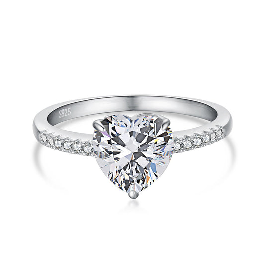 [⭐Corinne Jewelry]2.0 Carat Dazzling Lustrous Heart Cut Lover Ring