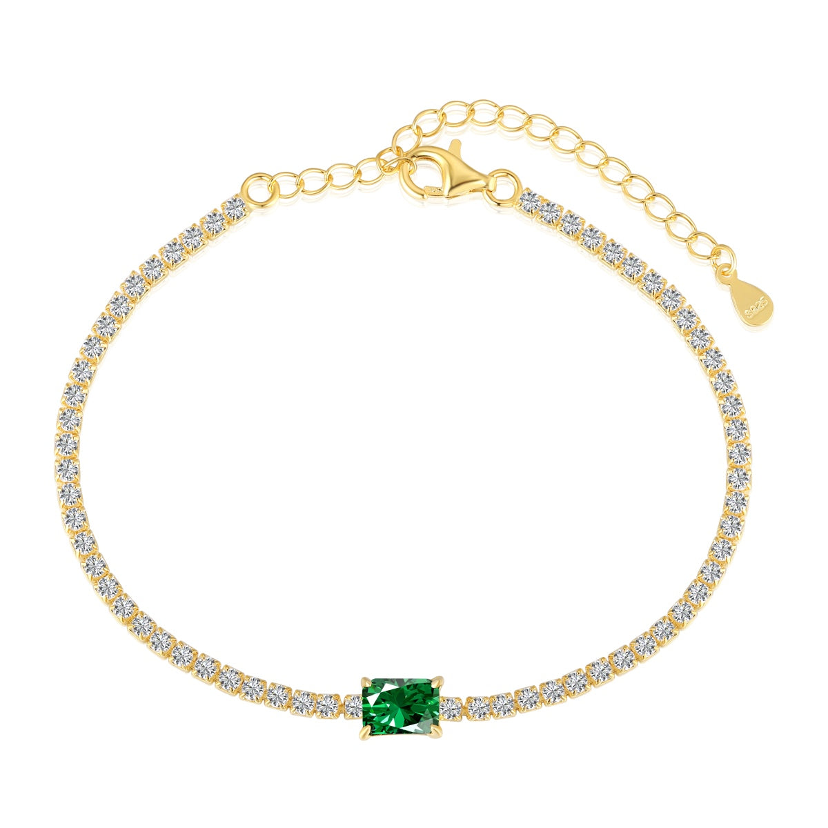 [⭐Corinne Jewelry]1.0 Carat Unique Emerald Cut Banquet Bracelet