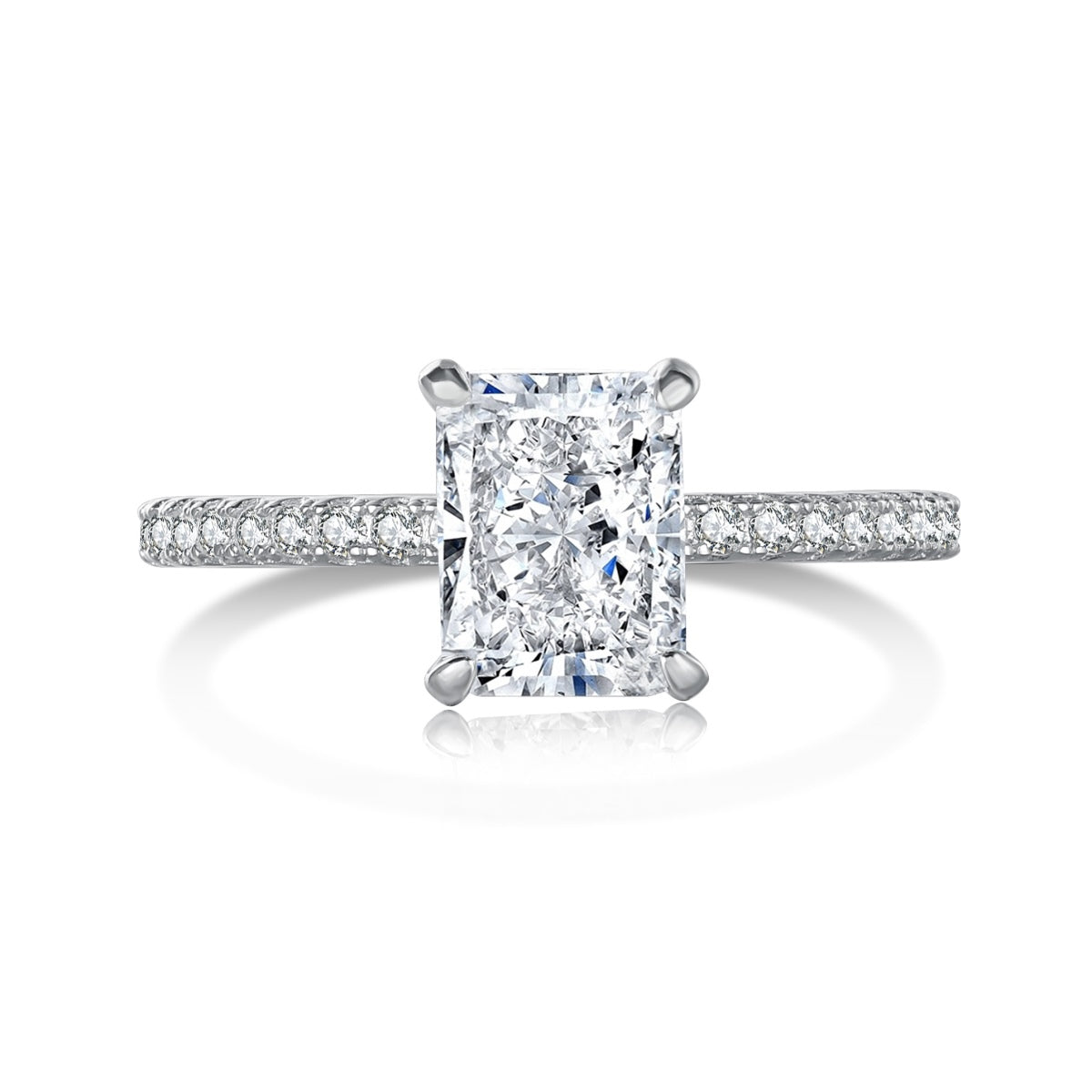 [⭐Corinne Jewelry]2.0 Carat Dazzling ⭐Corinneling Radiant Cut Party Ring