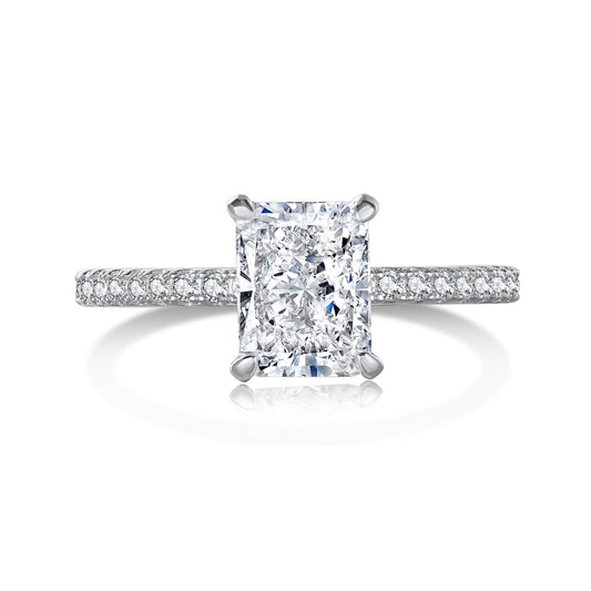 [⭐Corinne Jewelry]2.0 Carat Dazzling ⭐Corinneling Radiant Cut Party Ring