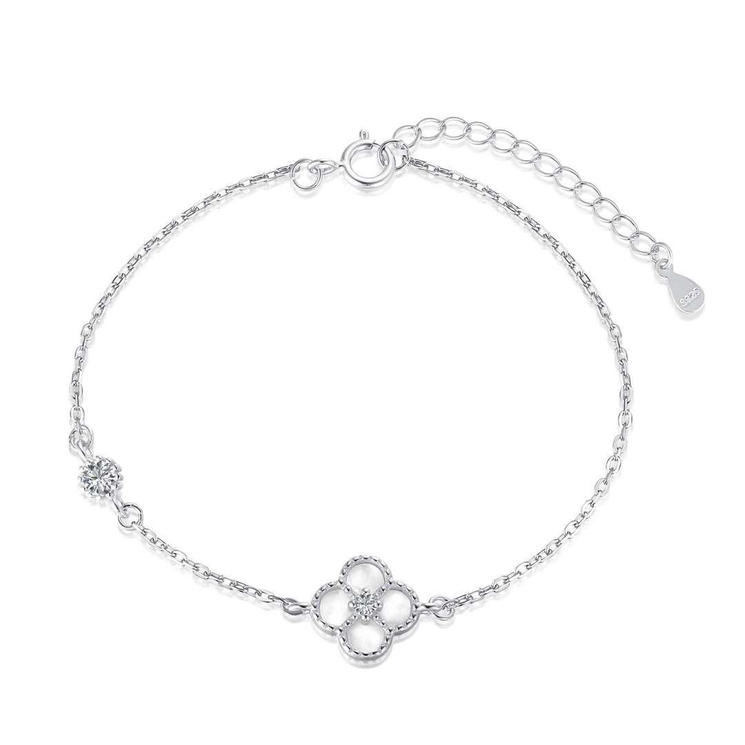 [⭐Corinne Jewelry]Delicate Four Leaf Clover Bracelet