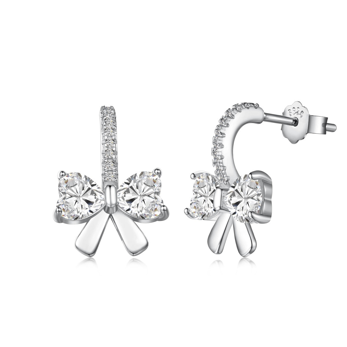 [⭐Corinne Jewelry]Exquisite Earrings With Heart-Shaped Bow Design