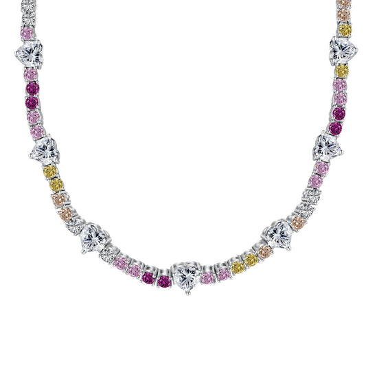 [⭐Corinne Jewelry]Delicate Colorful Rainbow Tennis Chain
