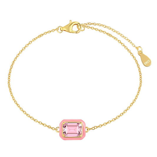 [⭐Corinne Jewelry]2.0 Carat ⭐Corinneling Colorful Emerald Cut Daily Bracelet