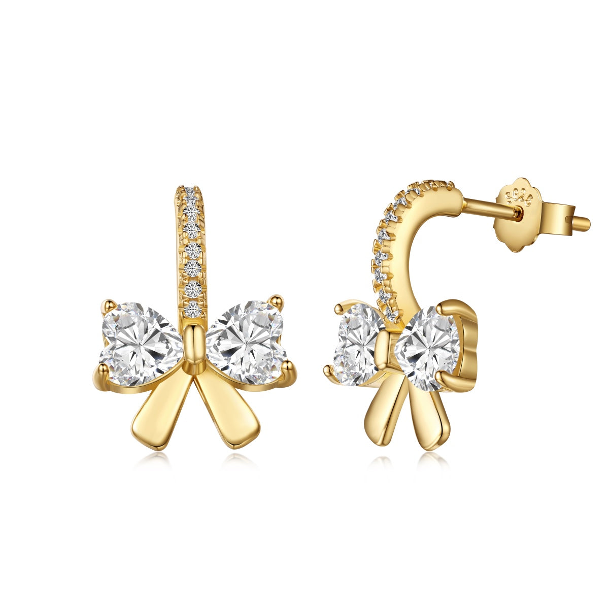 [⭐Corinne Jewelry]Exquisite Earrings With Heart-Shaped Bow Design