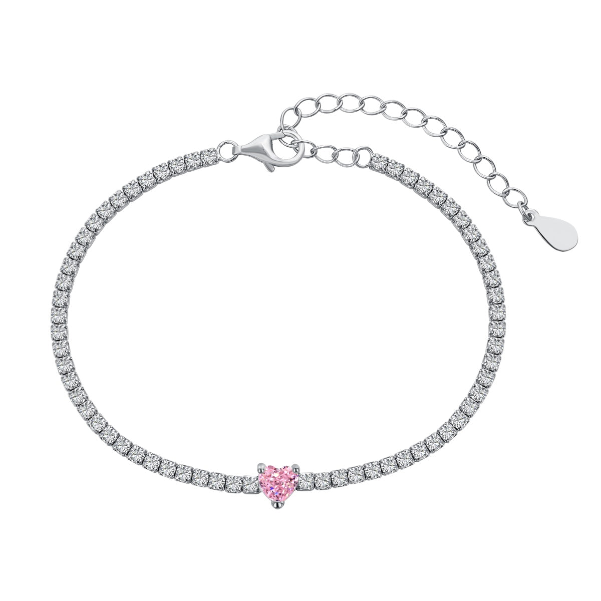 [⭐Corinne Jewelry]0.5 Carat Elegant Romantic Heart Shape Lover Bracelet