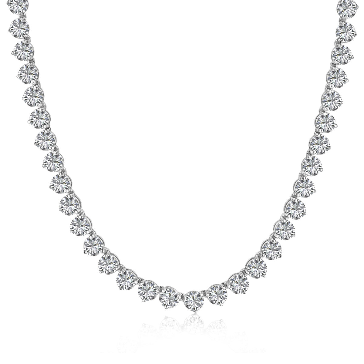 [⭐Corinne Jewelry]Ornate Heart Cut Tennis Necklace