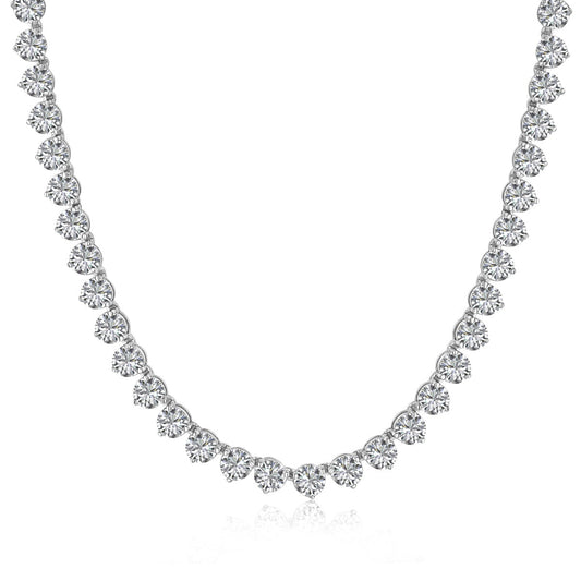 [⭐Corinne Jewelry]Ornate Heart Cut Tennis Necklace