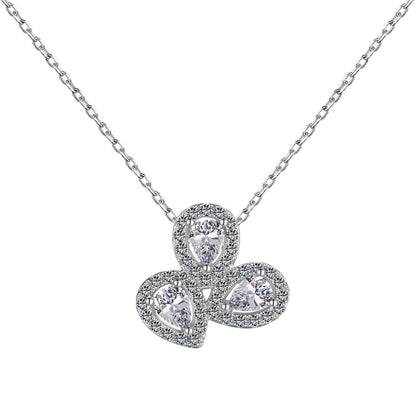 [⭐Corinne Jewelry]Elegant Flower Shape Pear Cut Necklace