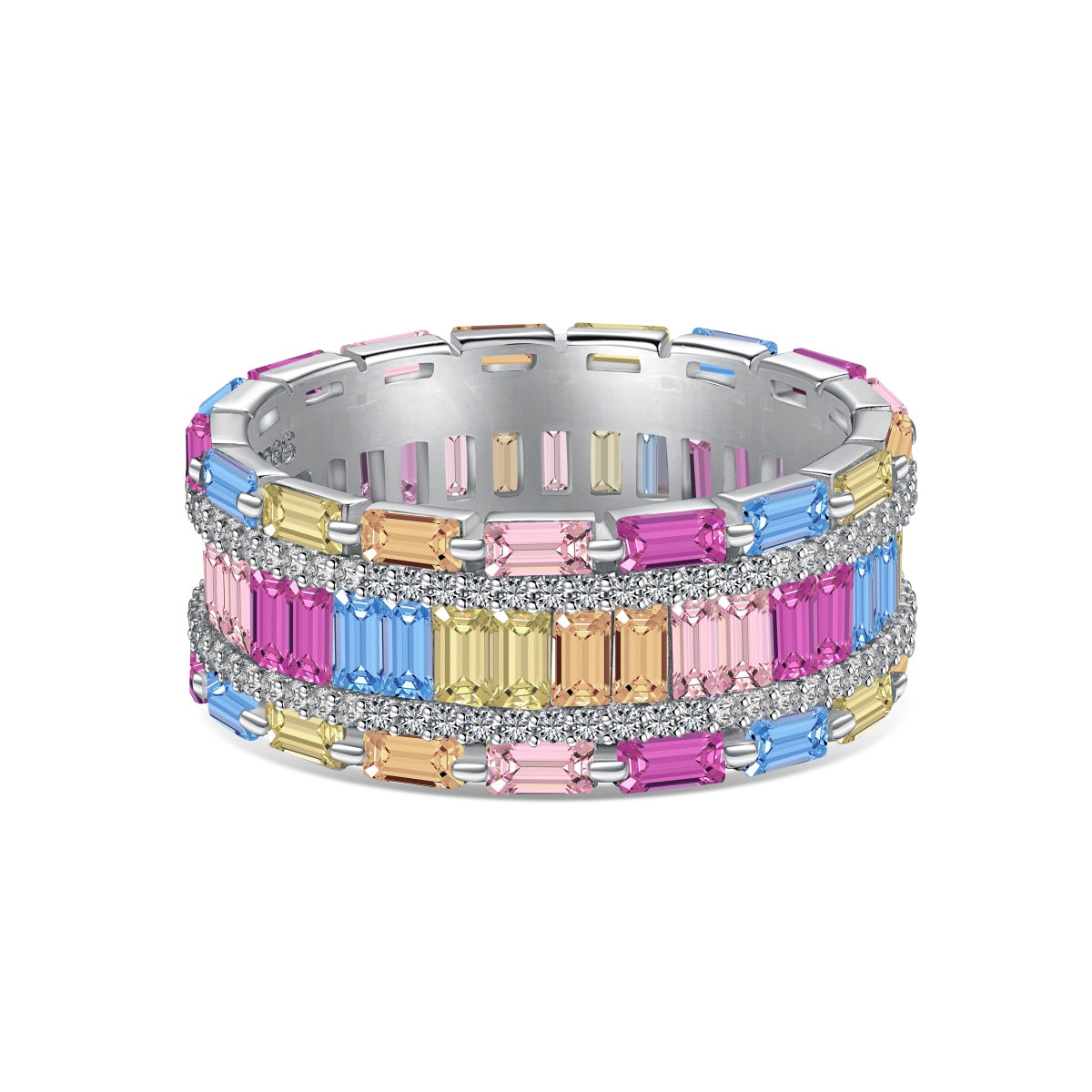 [⭐Corinne Jewelry]Dazzling Colorful Radiant Cut Party Ring