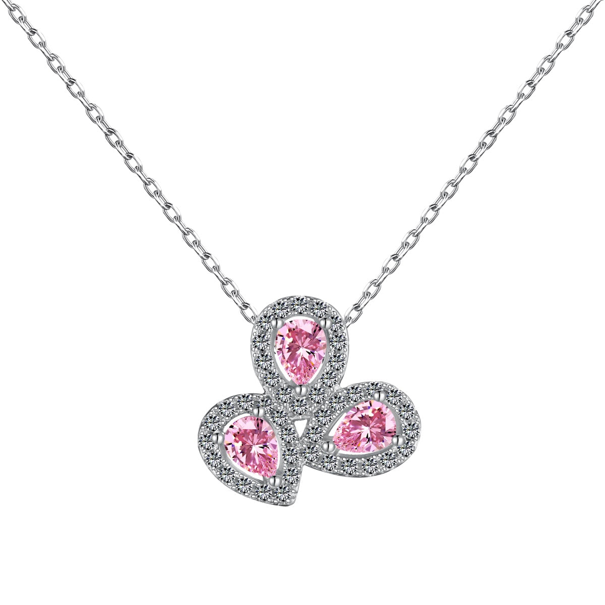 [⭐Corinne Jewelry]Elegant Flower Shape Pear Cut Necklace