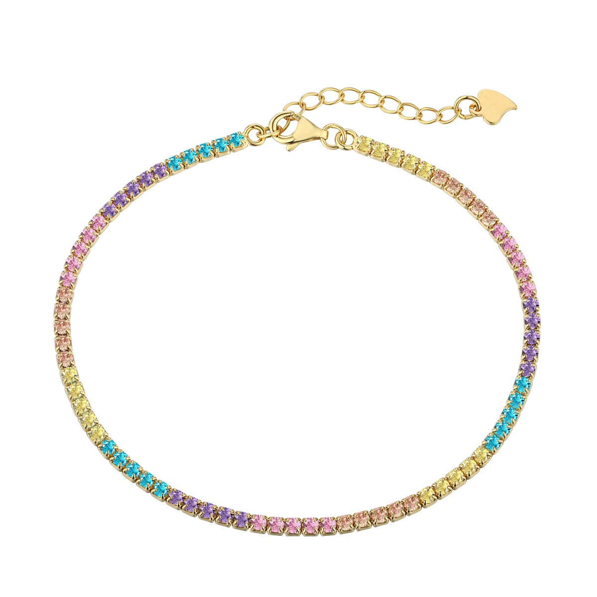 [⭐Corinne Jewelry]Dazzling Colorful Round Cut Daily Bracelet
