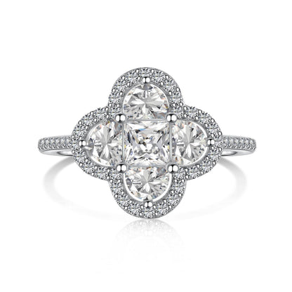 [⭐Corinne Jewelry]Luxurious Eternity Flower Shape Banquet Ring
