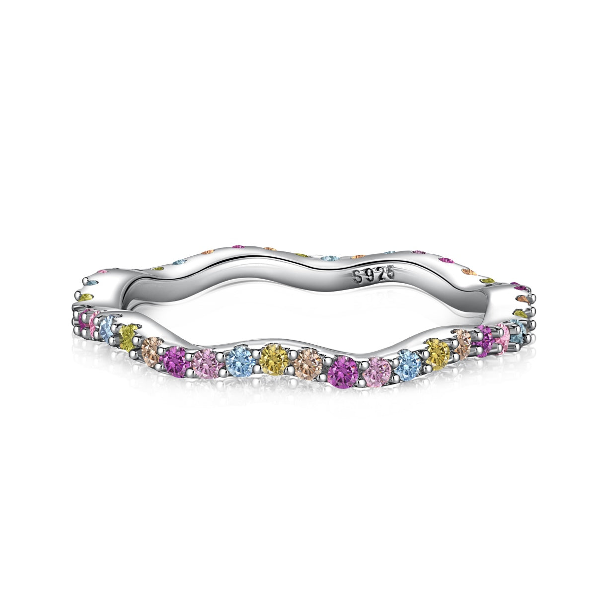 [⭐Corinne Jewelry]Dainty Colorful Round Cut Party Ring