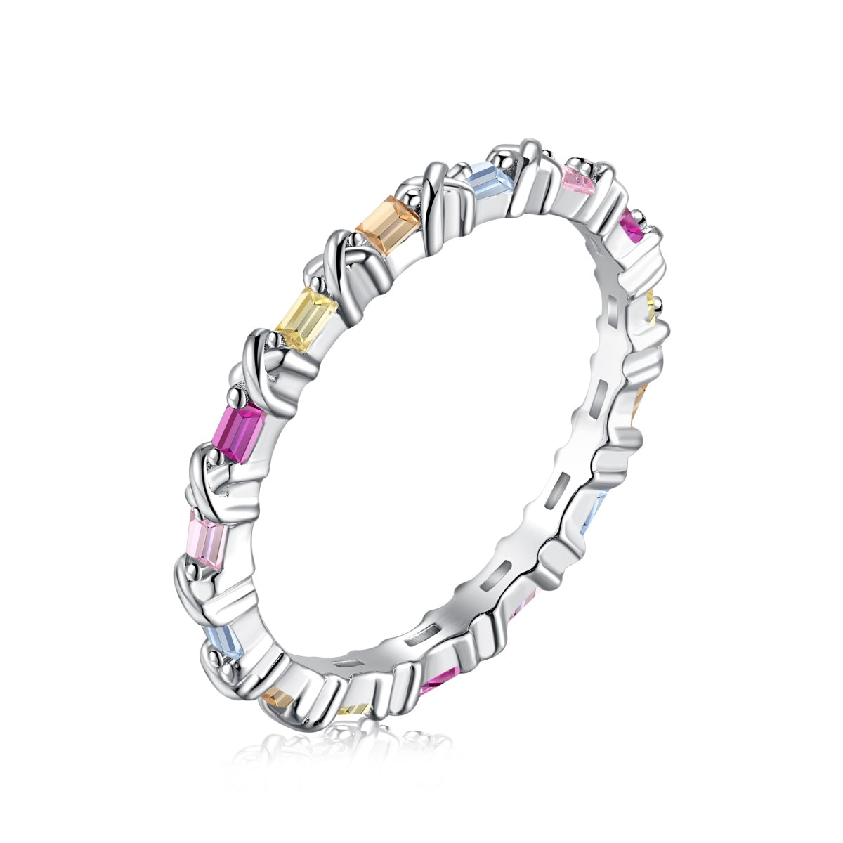 [⭐Corinne Jewelry]Charming Colorful Round Cut Daily Ring