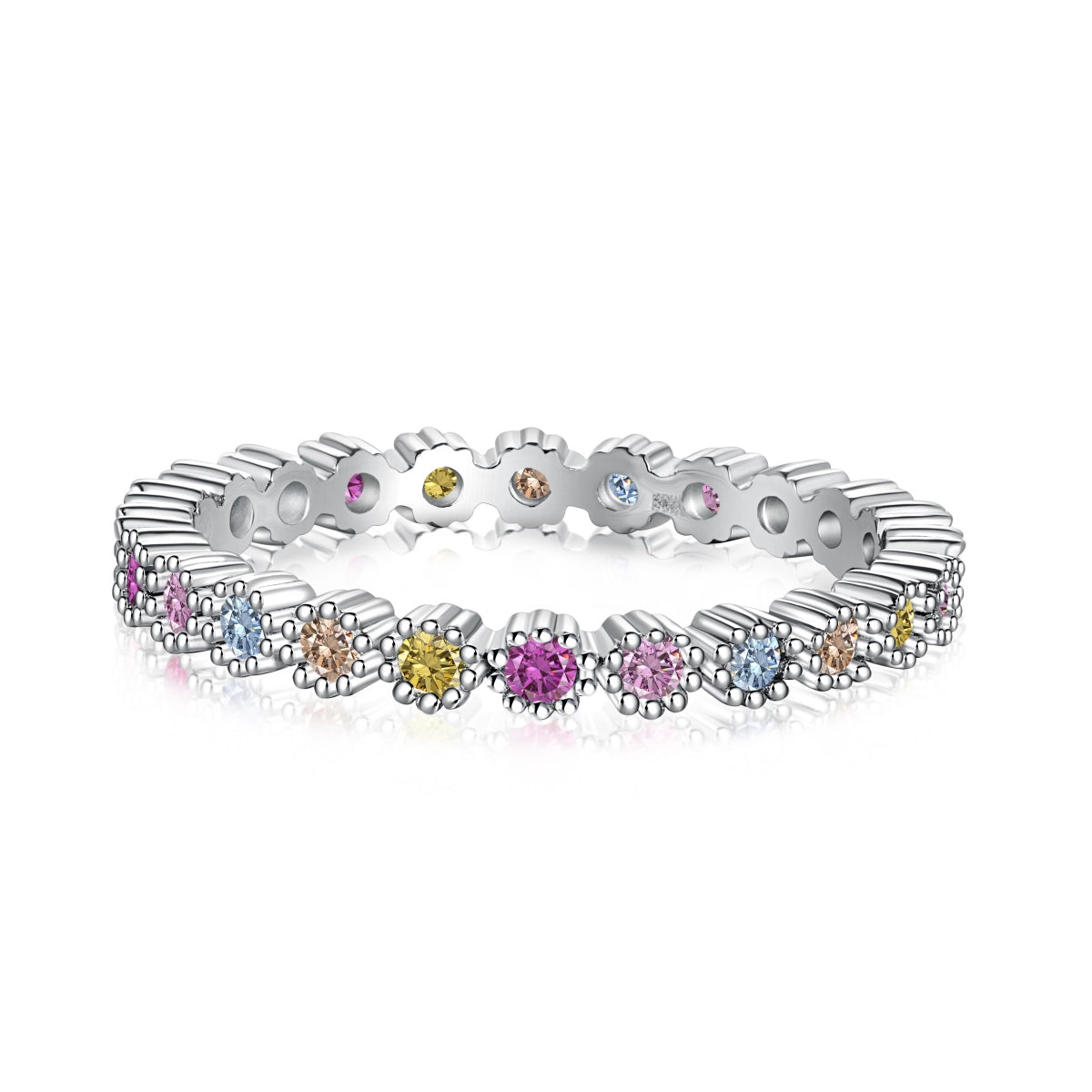 [⭐Corinne Jewelry]Exquisite Colorful Round Cut Party Ring