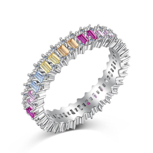 [⭐Corinne Jewelry]Splashy Ornate Emerald Cut Cocktail Ring