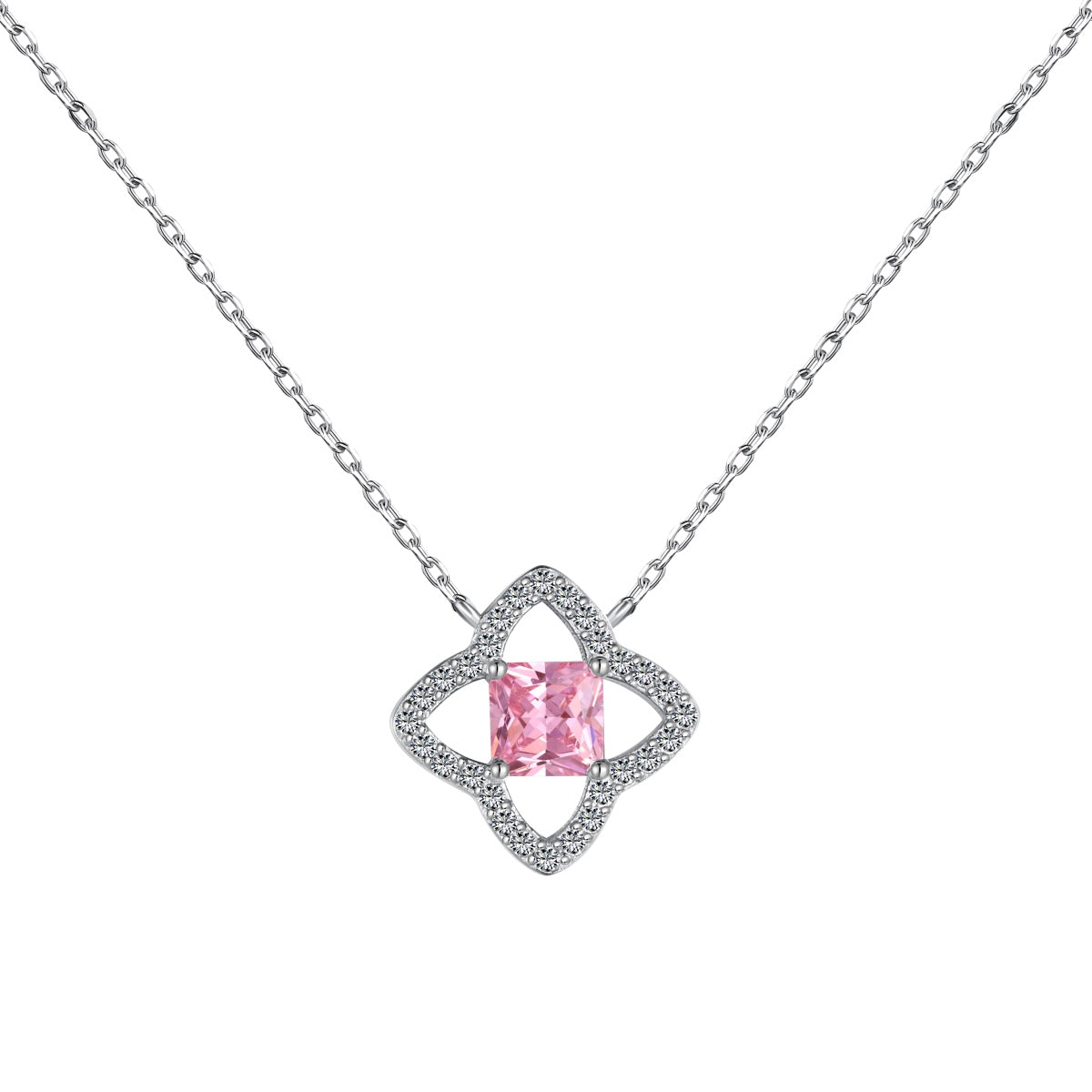 [⭐Corinne Jewelry]Exquisite Flower Shape Princess Cut Necklace