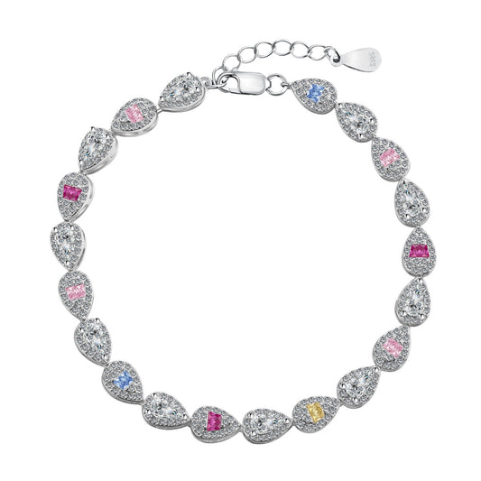 [⭐Corinne Jewelry]0.25 Carat Radiant Water Drop Shape Daily Bracelet