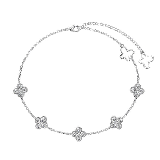 [⭐Corinne Jewelry]Four-Leaf Clover Hollow Butterfly Bracelet
