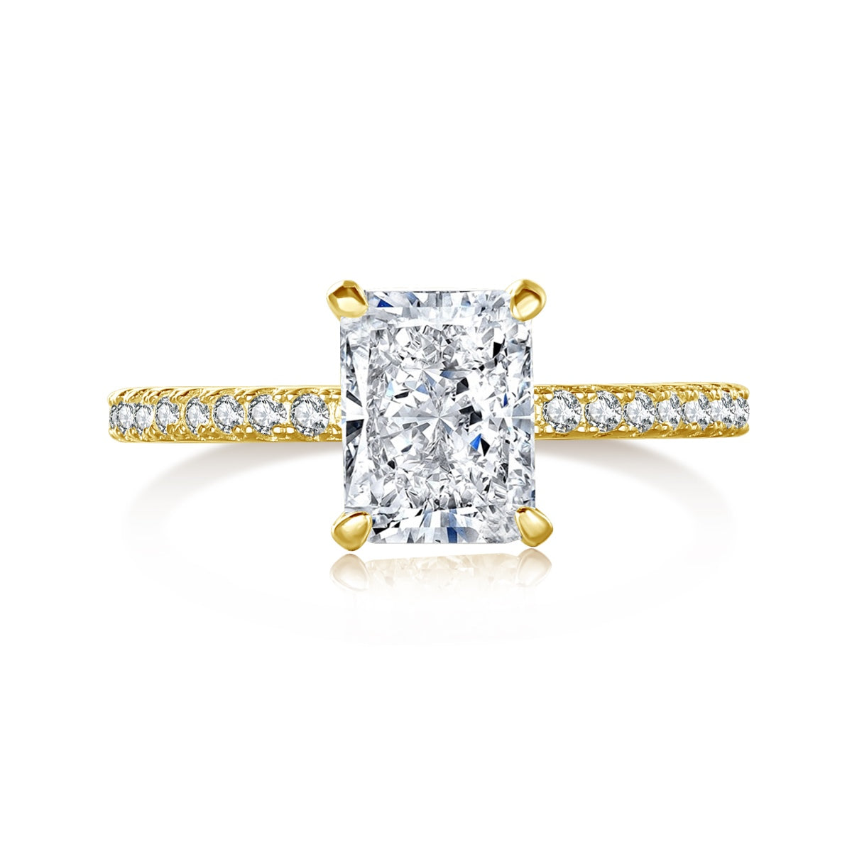 [⭐Corinne Jewelry]2.0 Carat Dazzling ⭐Corinneling Radiant Cut Party Ring