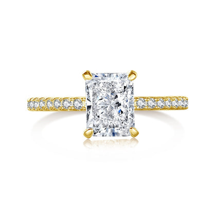 [⭐Corinne Jewelry]2.0 Carat Dazzling ⭐Corinneling Radiant Cut Party Ring