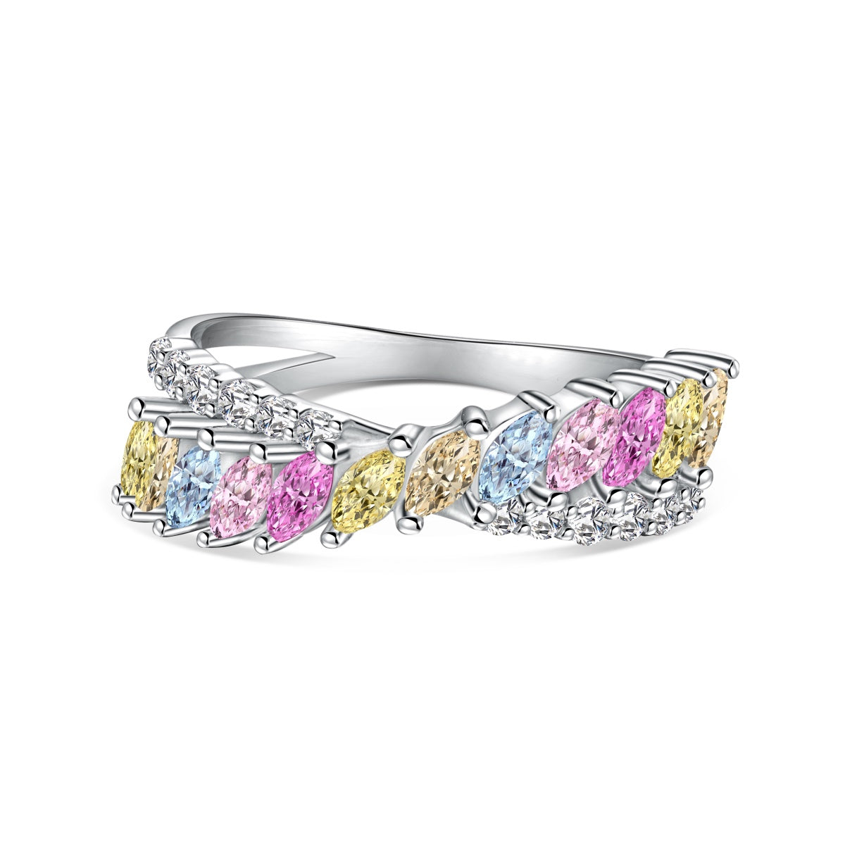 [⭐Corinne Jewelry]Unique Colorful Marquise Cut Daily Ring