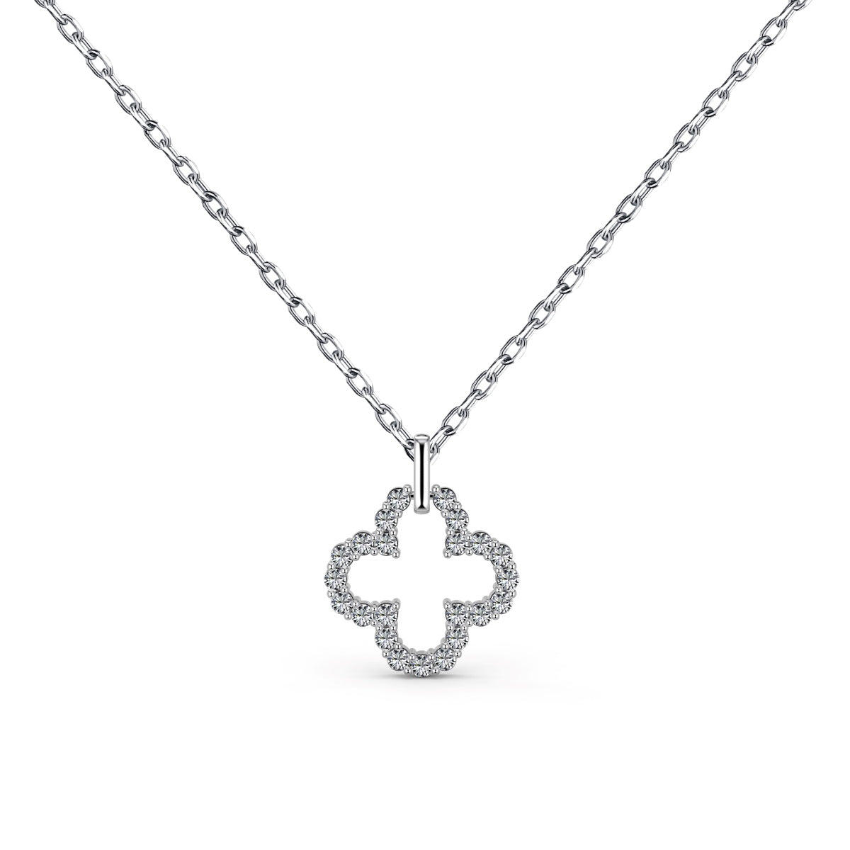 [⭐Corinne Jewelry]Four-Leaf Clover Hollow Design Exquisite Necklace