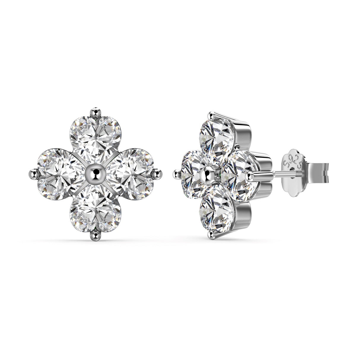 [⭐Corinne Jewelry]Four-Leaf Clover Ball Earrings