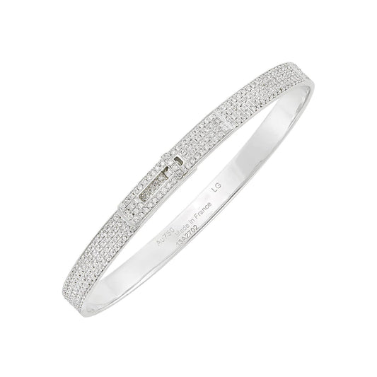 [⭐Corinne]HM KELLY BRACELET IN SILVER AND FULL PAVE DIAMOND