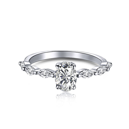 [⭐Corinne Jewelry]0.75 Carat Luxurious Vibrant Elongated Cushion Cut Daily Ring