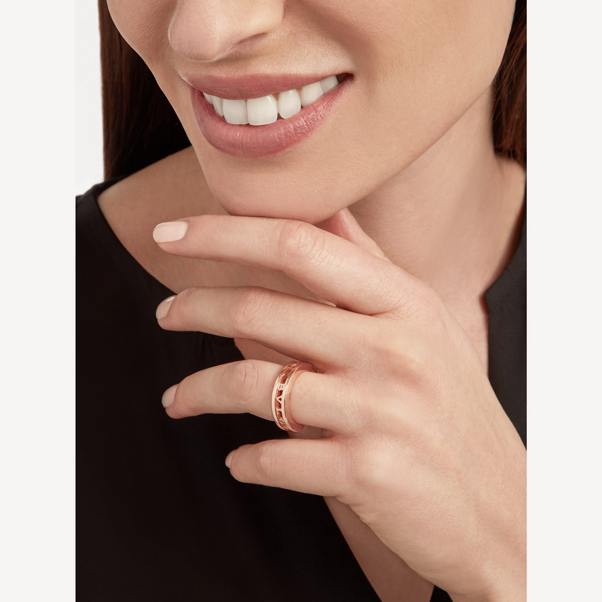 [⭐Corinne]ZERO 1 ONE-BAND WITH OPENWORK LOGO SPIRAL RING