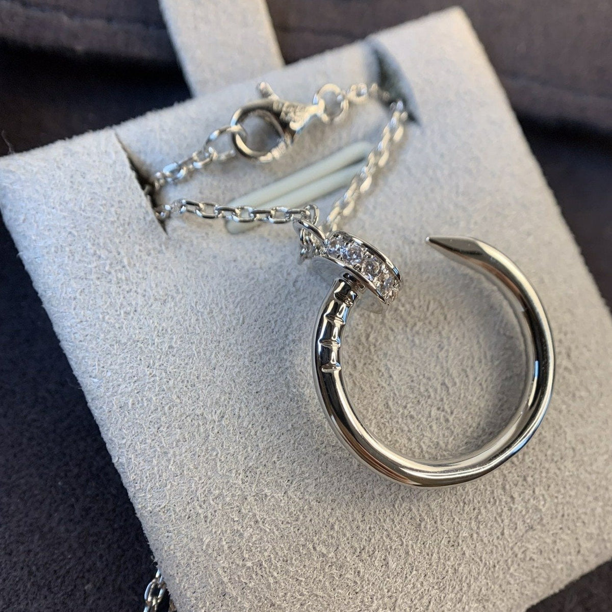 [⭐Corinne]JUSTE NECKLACE SILVER DIAMONDS