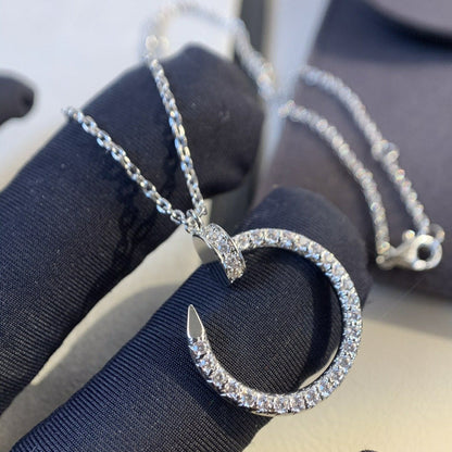 [⭐Corinne]JUSTE NECKLACE SILVER DIAMONDS