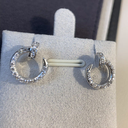 [⭐Corinne]JUSTE EARRINGS SILVER DIAMONDS