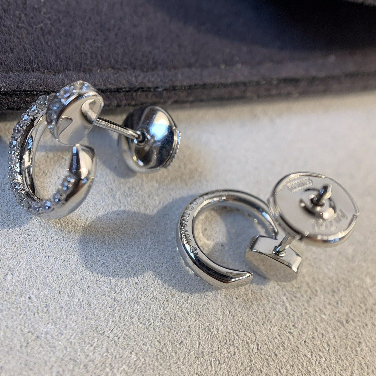 [⭐Corinne]JUSTE EARRINGS SILVER DIAMONDS