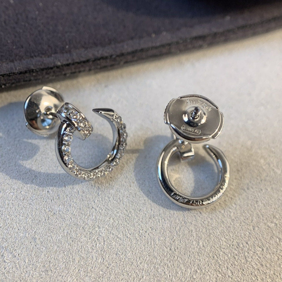 [⭐Corinne]JUSTE EARRINGS SILVER DIAMONDS