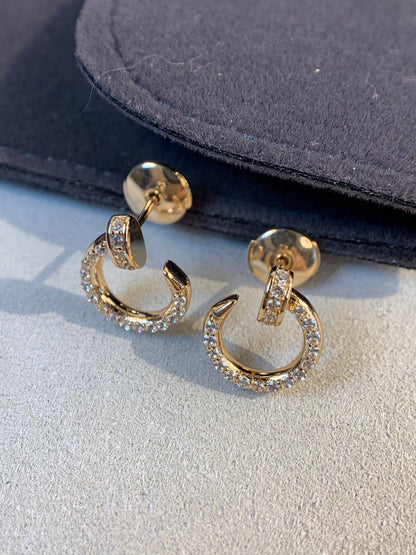 [⭐Corinne]JUSTE EARRINGS GOLD DIAMONDS