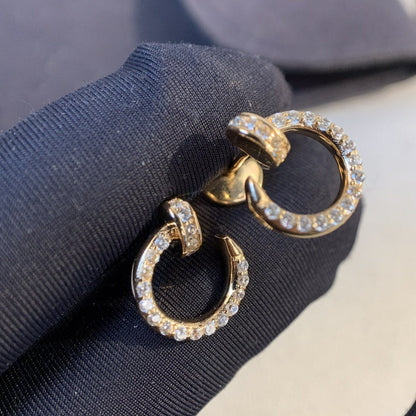 [⭐Corinne]JUSTE EARRINGS GOLD DIAMONDS