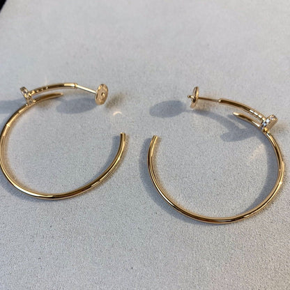 [⭐Corinne]JUSTE EARRINGS GOLD DIAMONDS 1.8MM