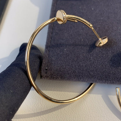 [⭐Corinne]JUSTE EARRINGS GOLD DIAMONDS 1.8MM
